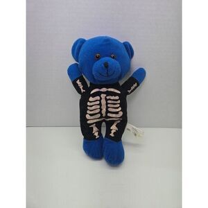 Rare! Teddy Bear with Skeleton Halloween Costume Plush Stuffed Animal‎